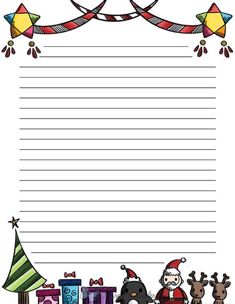 printable christmas stationery