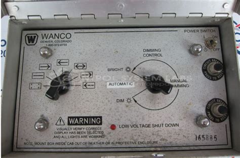 wanco   arrow board controller  patt control system labs