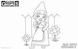 Coloring Gnomes Juliet Sherlock Pages Printable Color Kids sketch template