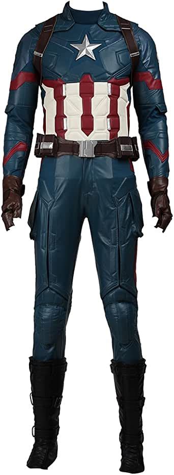 Cosplaydiy Men S Suit For Steve Rogers Halloween Cosplay