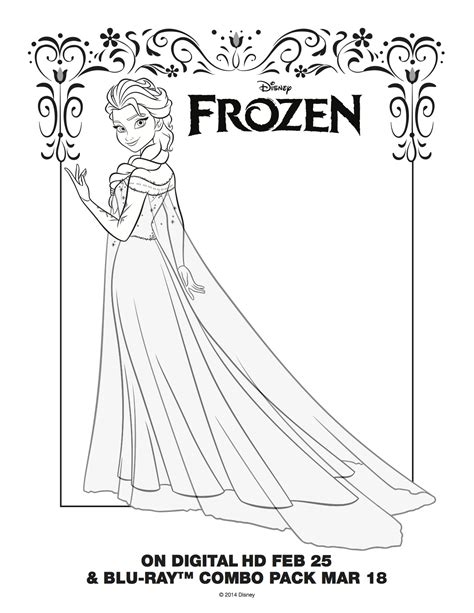 frozen elsa coloring page frozen photo  fanpop page