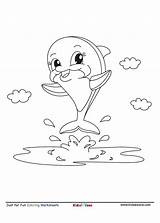 Dolphin Kidzezone Jumping Marvelous sketch template
