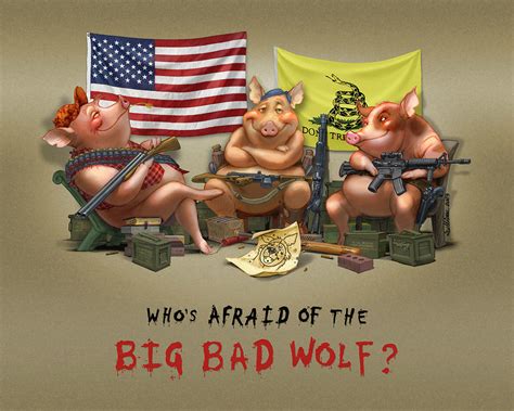 who s afraid of the big bad wolf mixed media by k sean sullivan fine
