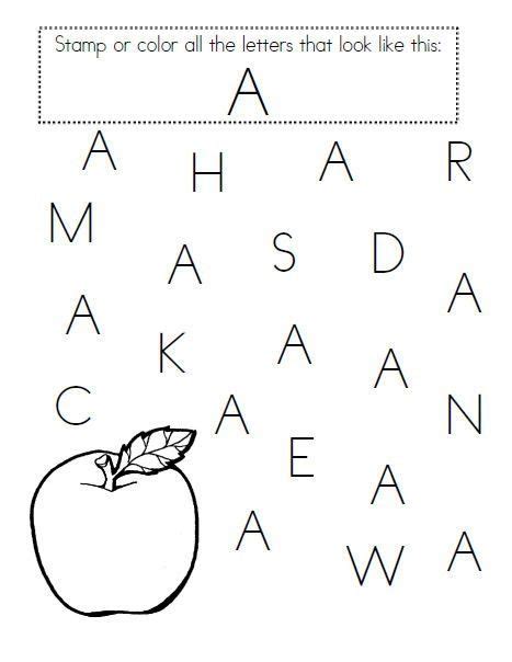 alphabet worksheets  littlefolks preschool alphabet pinterest