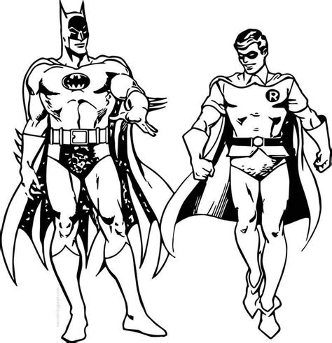 coloring pages batman  robin warehouse  ideas