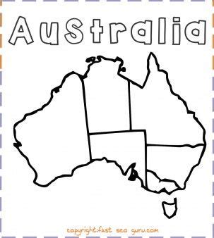 printable australia map coloring page printable coloring pages