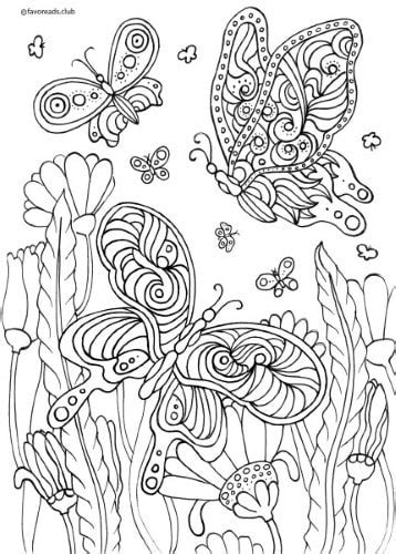 animals  birds butterflies  flowers favoreads coloring club