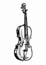 Geige Viool Violino Violon Malvorlage Schulbilder Schoolplaten Colorare Educol sketch template