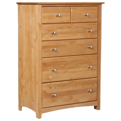 archbold furniture shaker bedroom wide  drawer chest   deep