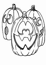 Coloring Halloween Pages Pumpkin sketch template