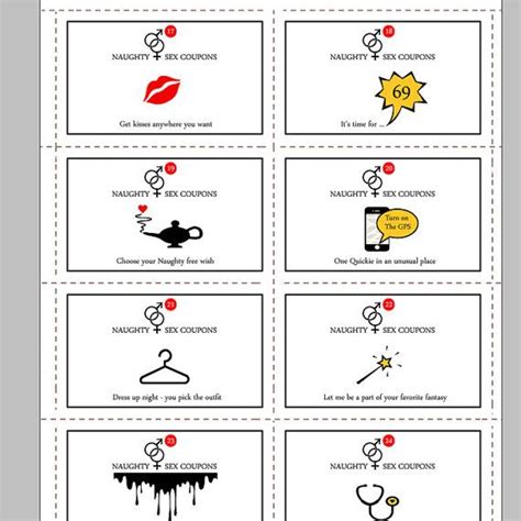 vacation sale printable naughty sex coupons instant download 24 naughty cards erotic coupons