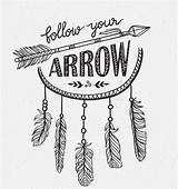 Boho Inspirational Follow Template Vector Quote Dreamcatcher Lettering Heart Arrow Pages Coloring Ethnic Print Dreamstime Stock Dream Designs Vectors Tattoo sketch template