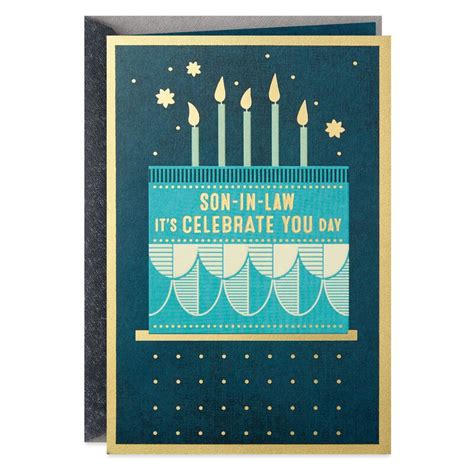 celebrate  day birthday card  son  law   birthday cards