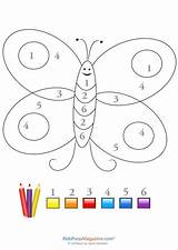 Number Butterfly Color Coloring Kidspressmagazine Numbers Butterflies Activities Pages Kids Fanciful Preschool Colors Printable Printables Kindergarten Worksheets Maternelle Learning Projects sketch template