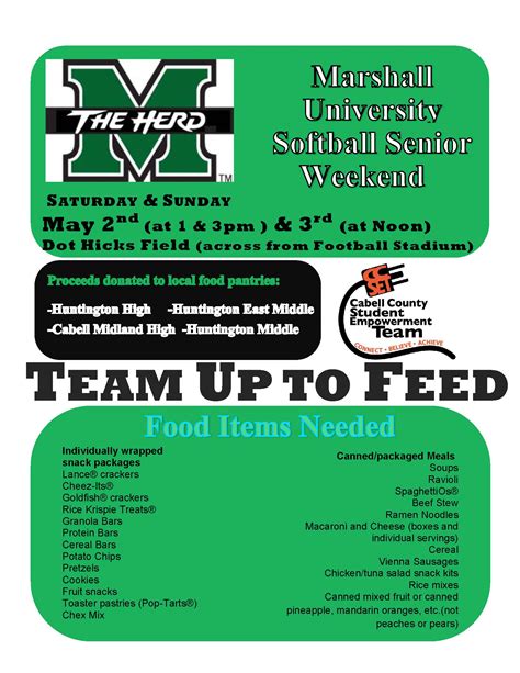 team   feed food drive    cabell county family resource