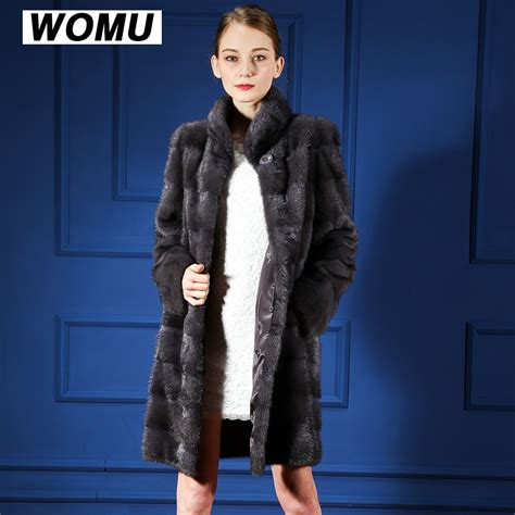 2016 real mink fur coat for women natural genuine russian fur coats