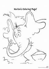 Horton Dr Seuss Coloring Printable Pages Hears Who Paste Cut Rhyming Kindergarten Worksheets Getcolorings Color Odd Excel Db sketch template