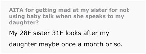 mom wonders if she overreacted for being mad at her sister who doesn t