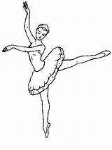 Ballerina Practicing sketch template