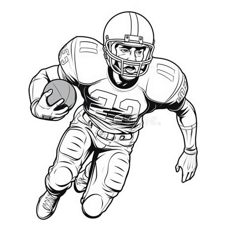 football coloring pages stock illustrations  football coloring