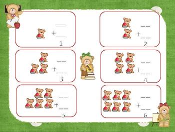 school bear kindergarten math activities  vicky bowman tpt
