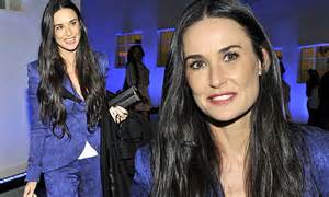Demi Moore 52 Suits Up For A Helicopter Ballet On The
