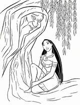 Pocahontas Coloring Pages Grandmother Willow Print Printable sketch template