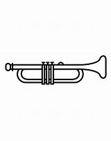 Trumpet Coloring Pages Printable sketch template