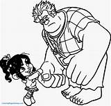Coloring Ralph Pages Vanellope Wreck Come Getcolorings Getdrawings Wecoloringpage sketch template