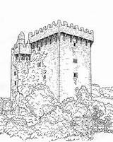 Castle Coloring Pages Adults Printable Castles Adult Color Blarney Colouring Book Sheets Medieval Ireland Books Drawing Irish Great Cork Sketches sketch template