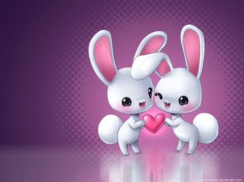 Rabbit Love Wallpaper Baltana