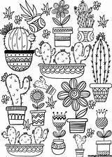 Cactus Coloring Pages Printable Adult Succulent Cute Kleurplaat Colorear Para Flower Popshopamerica Plants Mandalas Color Plantas Easy Kids Sheets Print sketch template