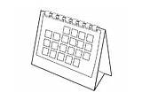 Coloring Pages Time Calendar sketch template