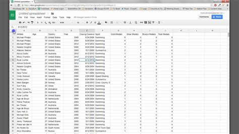 excel  google drive spreadsheets sort  filter tips  data sets youtube