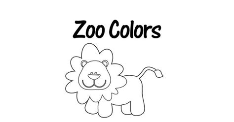 zoo color bookpdf color zoo preschool