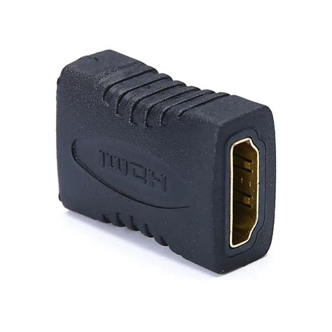 pc black professional hdmi female  hdmi female extender hdmi cable cord extension adapter