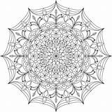 Kleurende Mandala Volwassen Zentangle sketch template