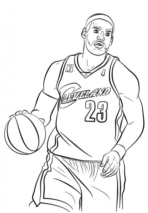 coloring pages basketball players