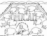 Micah Coloring Bible Pages Children Creation Ministry Kids Printable Sunday School Prophets Sheets Color Sheep Book Activities Crafts Preschoolers Preschool sketch template