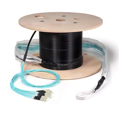 preterminated fiber optic cable indooroutdoor  multimode om sc connectors rlh