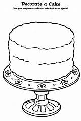 Coloring Pages Birthday Candles Cakes Cake sketch template