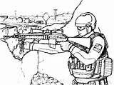 Sniper Colouring Colorluna sketch template