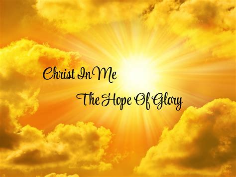 christ    hope  glory