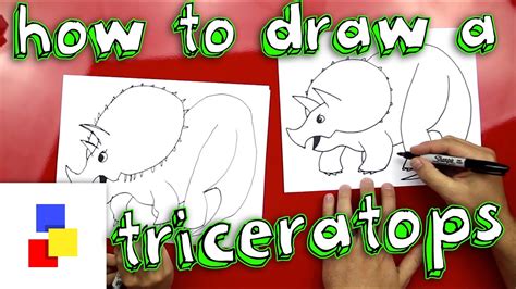 How To Draw A Triceratops Youtube