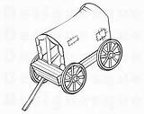 Wagon Conestoga Drawing Paintingvalley sketch template