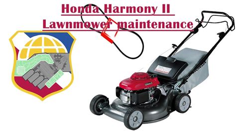 honda harmony ii lawnmower maintenance hrr mower replace  propel drive belt change oil