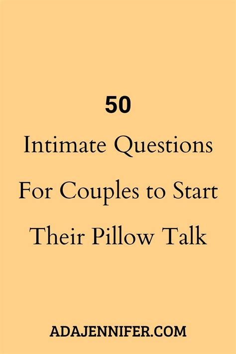 50 intimate questions for couples to start their pillow talk in 2020