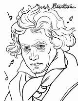 Beethoven Compositeurs Leçons Coloriage Musiciens Musicians Colorier Enseignement Musicale éducation Dessin Debussy 출처 sketch template