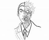 Face Two Coloring Pages Batman Arkham City Character Wanted Fujiwara Yumiko Comments Library Clipart Sketch sketch template