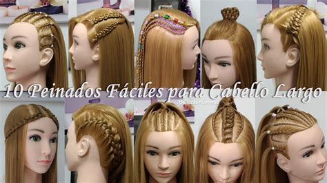 10 Peinados Fáciles Para Cabello Largo By Belleza Sin